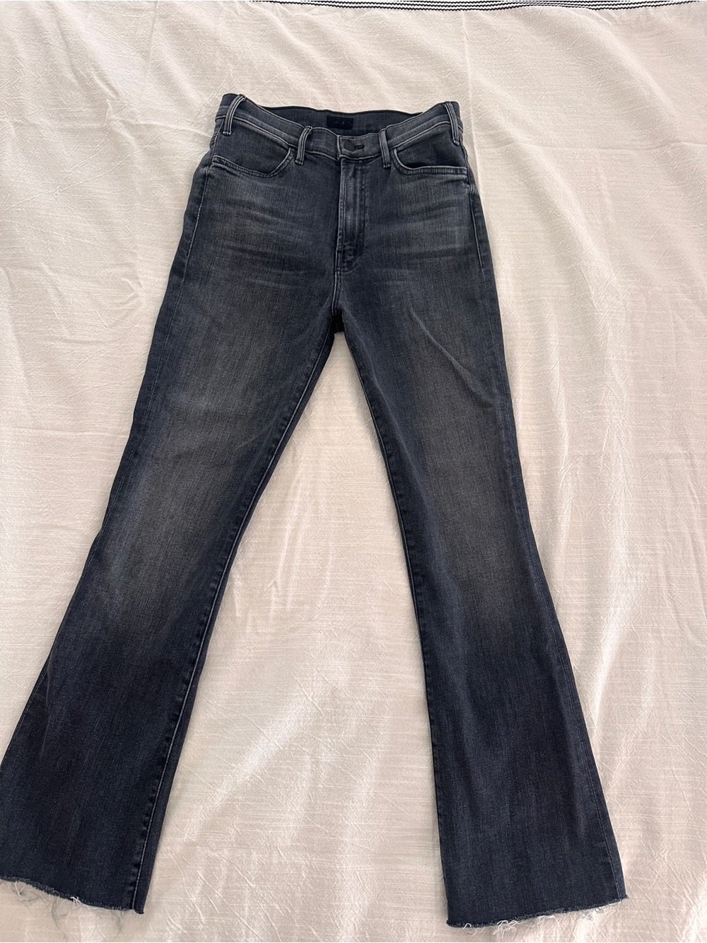 MOTHER Women’s Dark Gray Flare Jeans